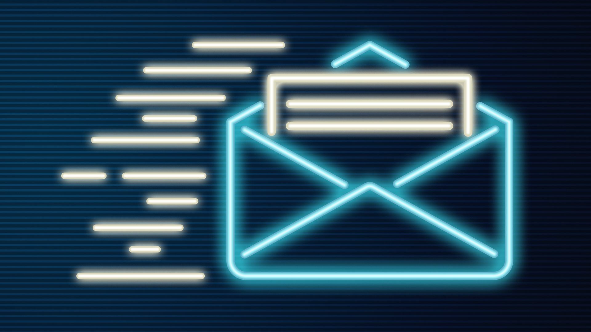 Przekierowanie poczty e-mail na obrazku – koperta z wiadomością w drodze.